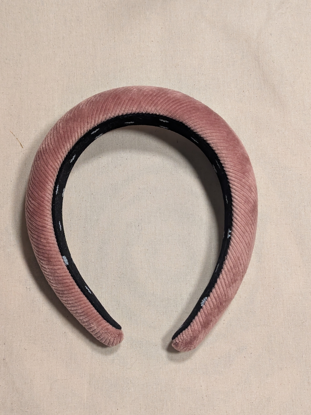 Lele Sadoughi Padded Headband in Dusty Pink